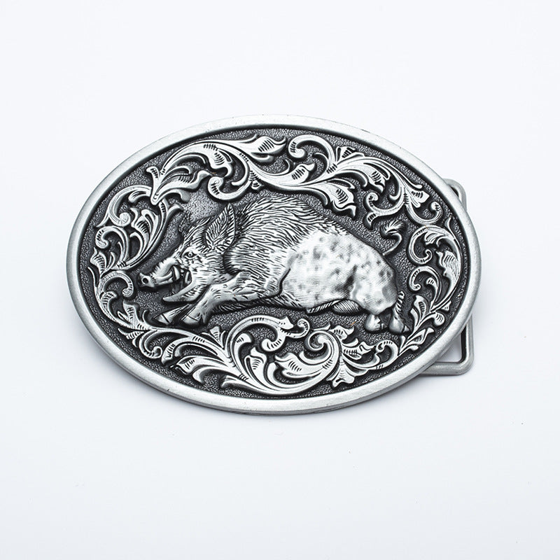 Boar Head Western Buckle