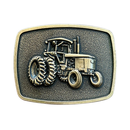 Vintage Rectangular Tractor Western Belt Buckle