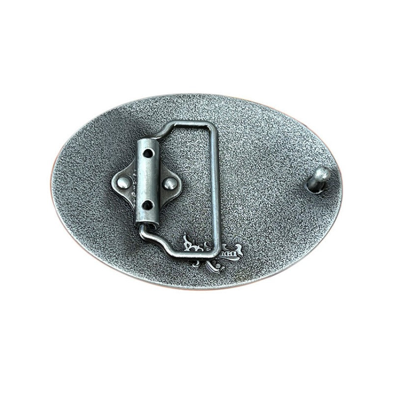 Hunting Deer Belt Buckle – Vintage Western Accessory