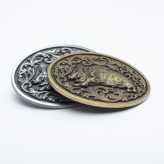 Boar Head Western Buckle