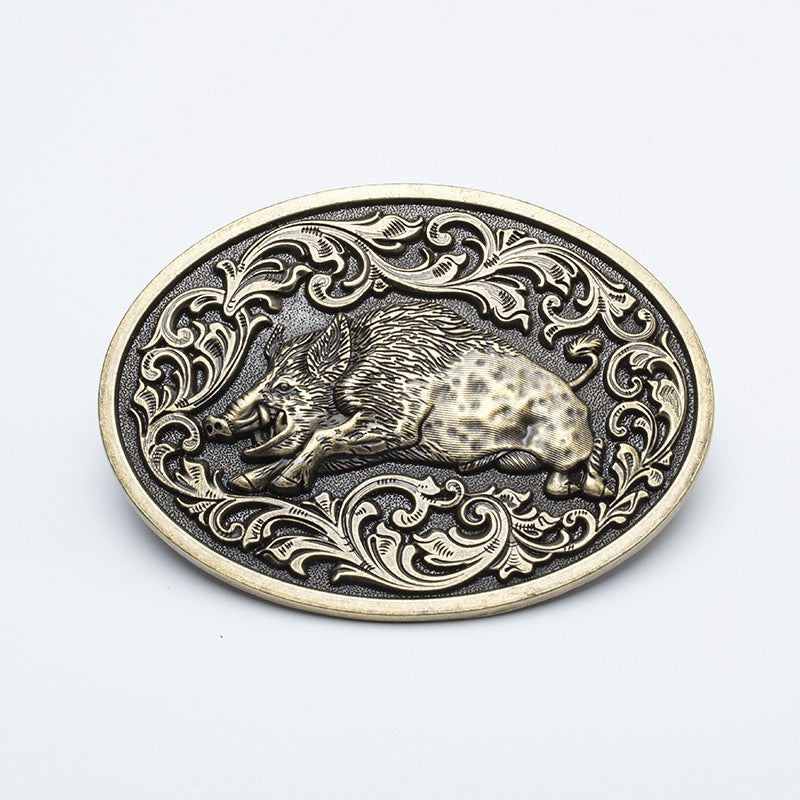 Boar Head Western Buckle