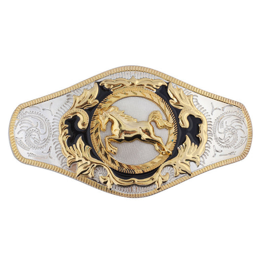 Western bull head belt buckle for men – champion rodeo design