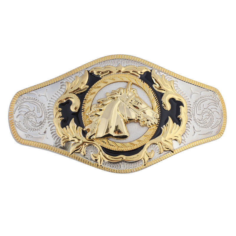 Western bull head belt buckle for men – champion rodeo design