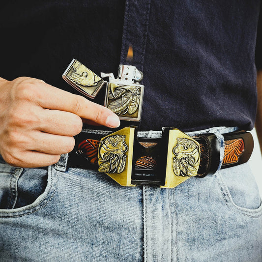 Belt Buckle With Built-In Lighter – Perfect for Camping
