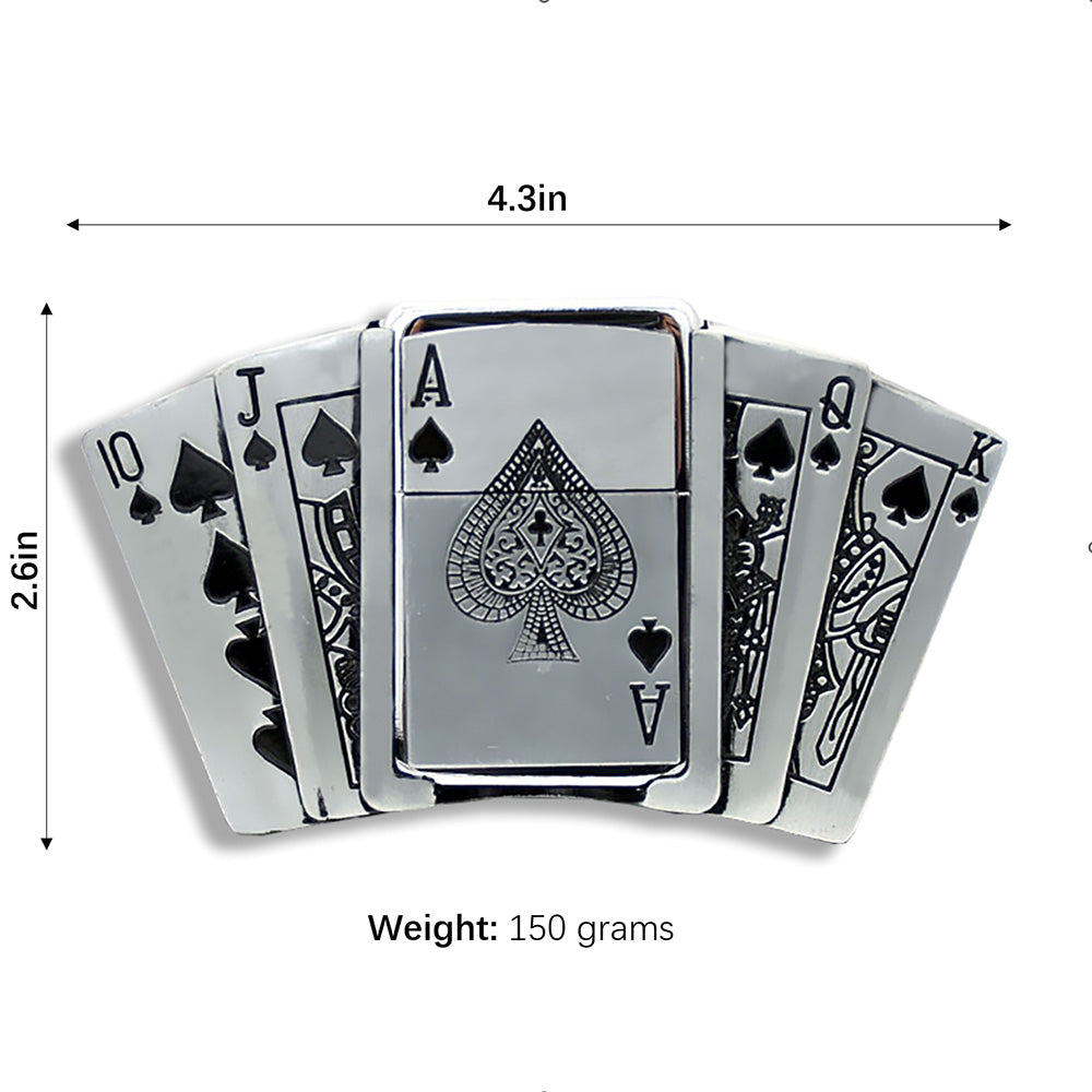 Belt Buckle With Lighter-poker