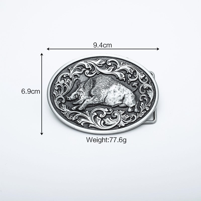 Boar Head Western Buckle