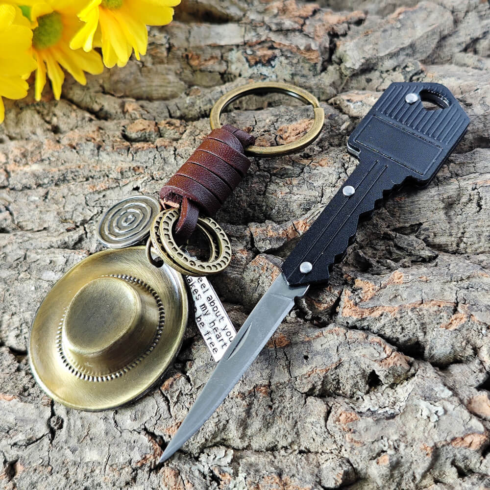 Cowboy Hat Keychain & Portable Box Opener Tool