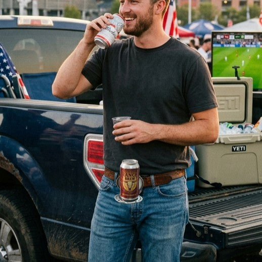 Hands-Free Drinking: The Wild Western Belt Buckle That Holds Your Beer