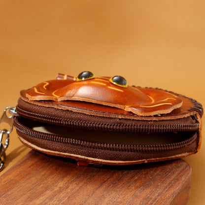 Handmade Genuine Leather Elephant Coin Purse & Wristlet Pouch