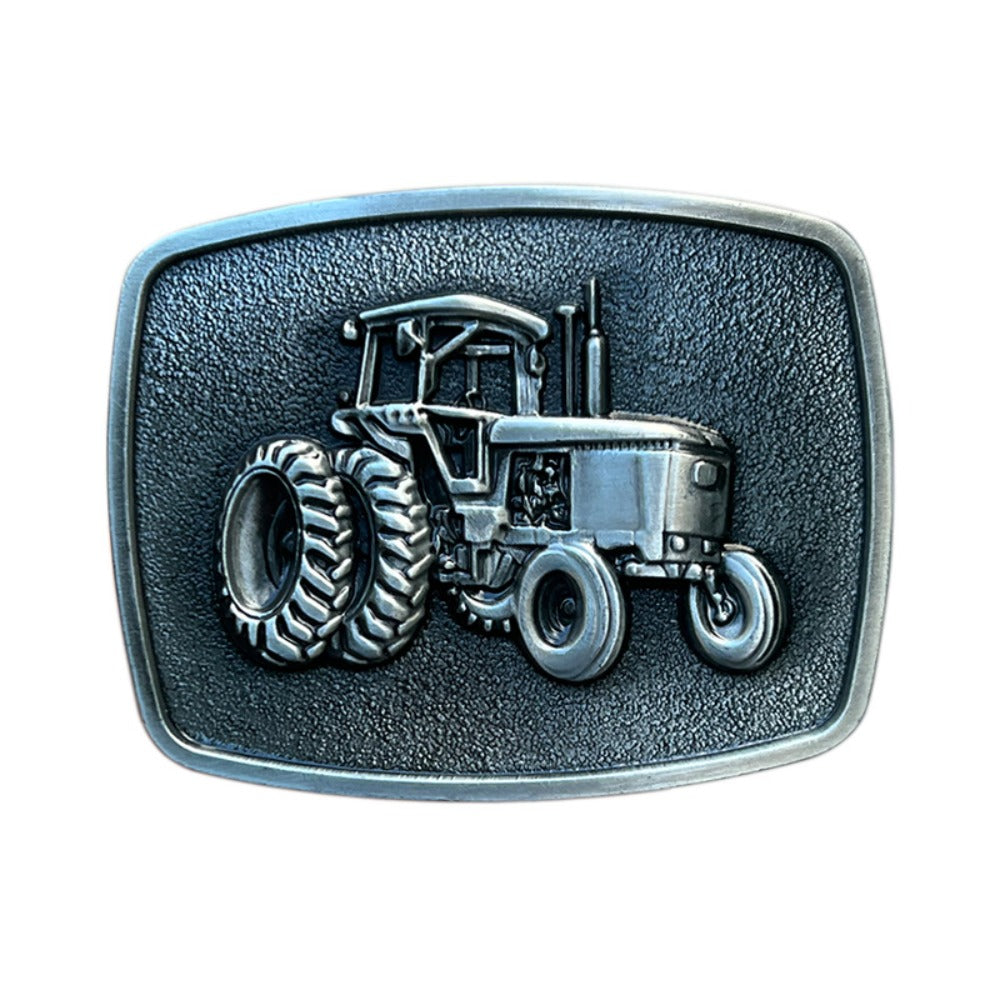 Vintage Rectangular Tractor Western Belt Buckle