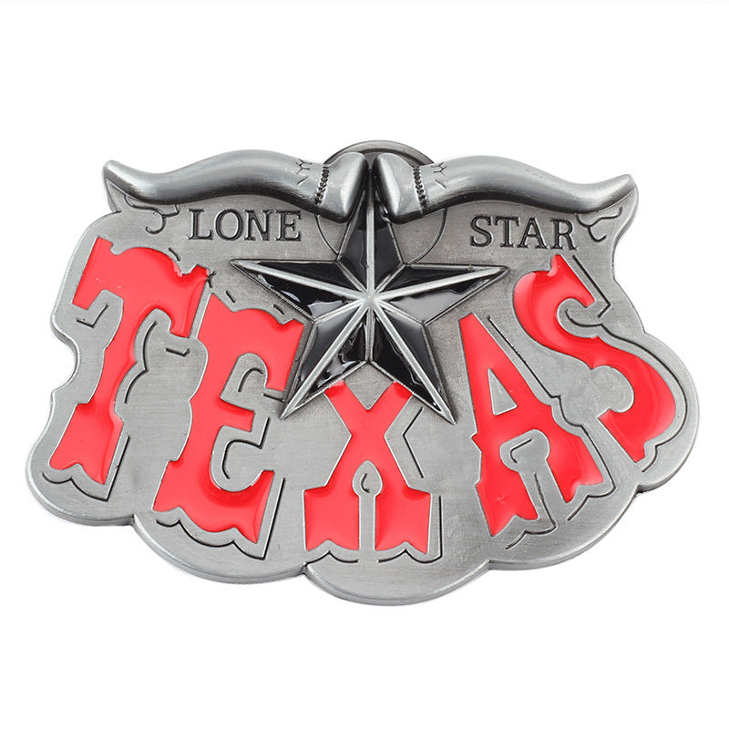 Texas Longhorn Western Belt Buckle – Vintage Lone Star Buckle