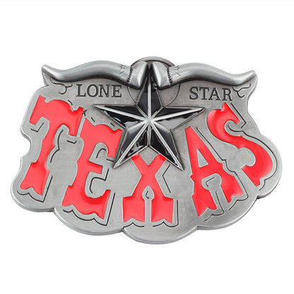 Texas Longhorn Western Belt Buckle – Vintage Lone Star Buckle