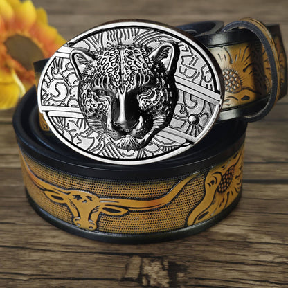 Western Cowboy Belt with Hidden Tool