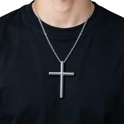 Collar con cruz de seguridad