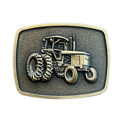 Vintage Rectangular Tractor Western Belt Buckle