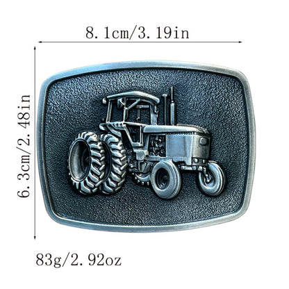 Vintage Rectangular Tractor Western Belt Buckle