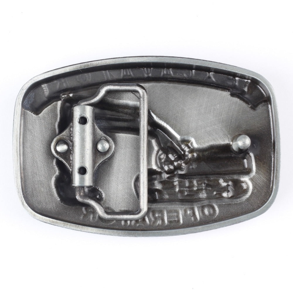 Construction Excavator Belt Buckle – Detailed 3D Engraved Design