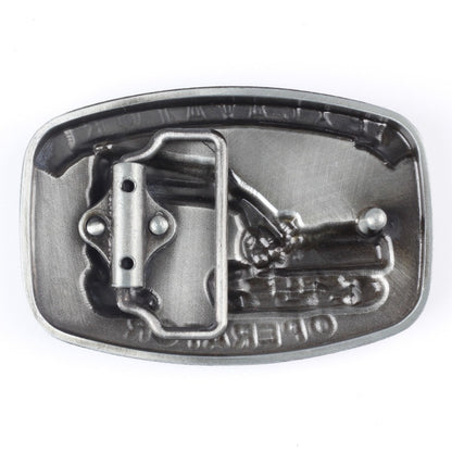 Construction Excavator Belt Buckle – Detailed 3D Engraved Design