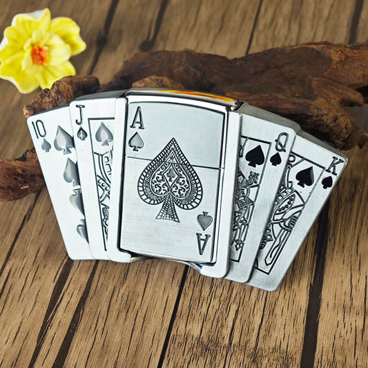 Belt Buckle With Lighter-poker
