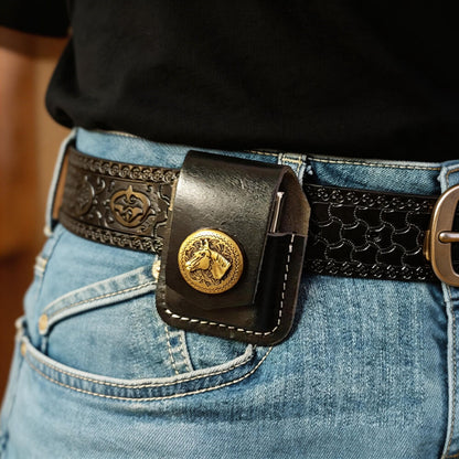 Ravenha Western Leather Lighter Holster – EDC Belt Case