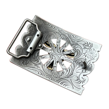 Rodeo Bull Rider Belt Buckle – Western Cowboy 3D Design