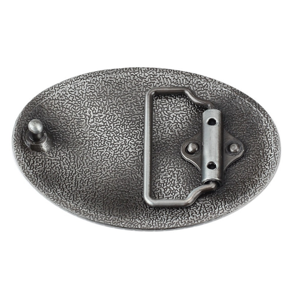 COWGIRLUPA Western Belt Buckle - Vintage Cowboy Hat Design