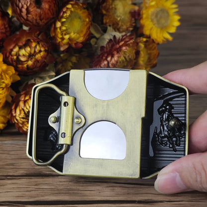 Western Longhorn Lighter Belt Buckle