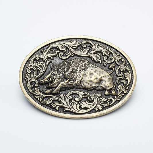 Boar Head Western Buckle