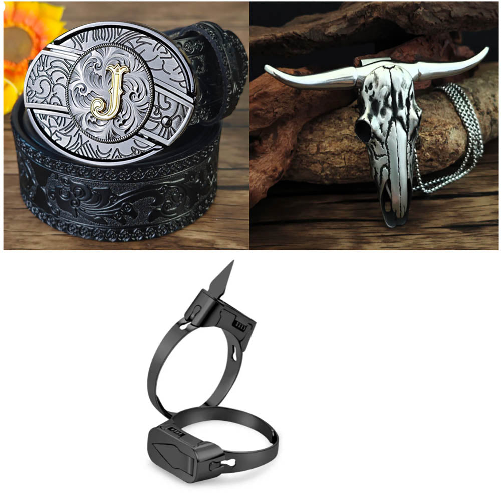 Ox-Themed EDC Tool and Accessory Set