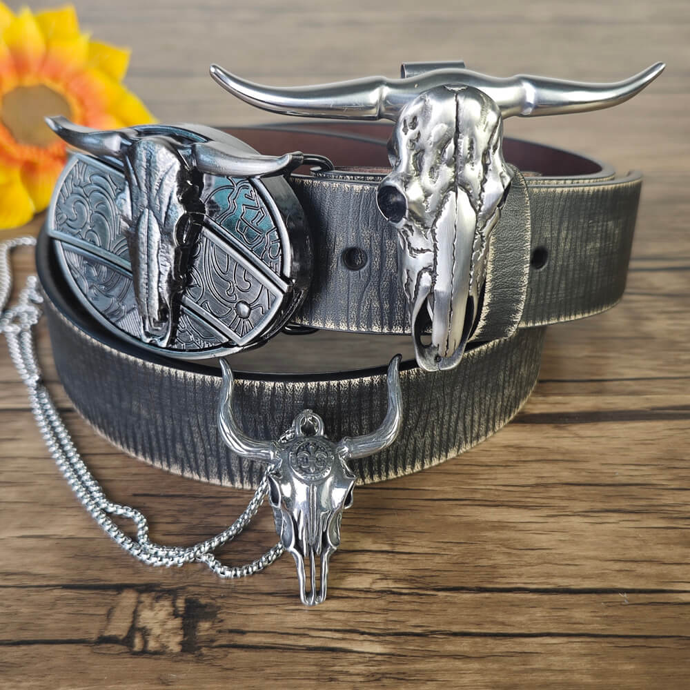 Vintage Bull Belt 3-Piece Set