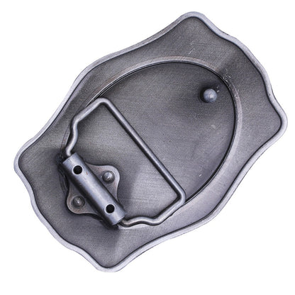 Personalized Laser Engraved Western Belt Buckle - Custom Name & Initials