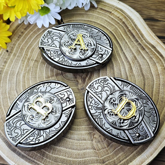 A–Z Letter Western Belt Buckle Multi-Tool