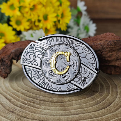 A–Z Letter Western Belt Buckle Multi-Tool