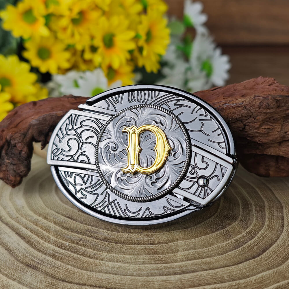 A–Z Letter Western Belt Buckle Multi-Tool