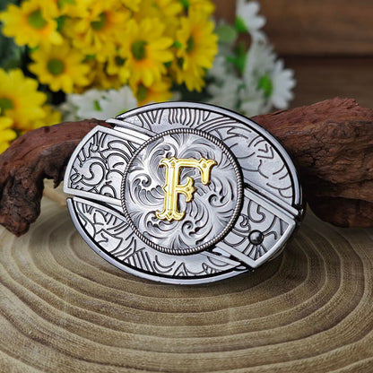 A–Z Letter Western Belt Buckle Multi-Tool