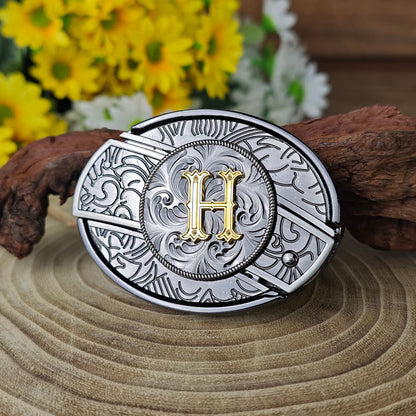 A–Z Letter Western Belt Buckle Multi-Tool