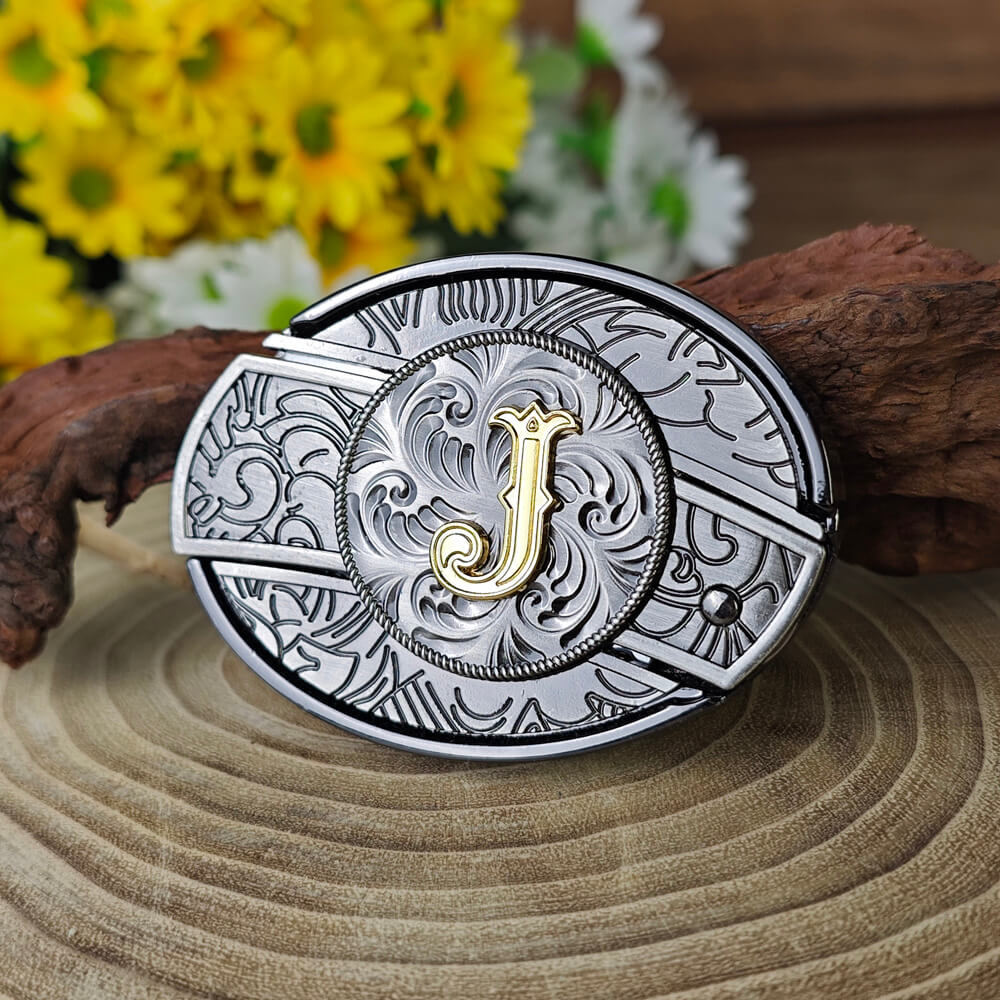 A–Z Letter Western Belt Buckle Multi-Tool