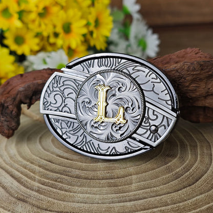 A–Z Letter Western Belt Buckle Multi-Tool