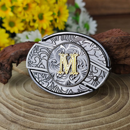 A–Z Letter Western Belt Buckle Multi-Tool