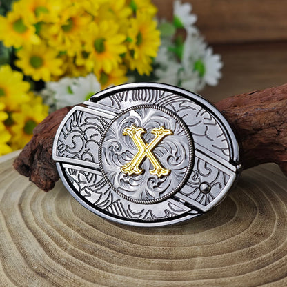 A–Z Letter Western Belt Buckle Multi-Tool