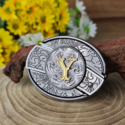 A–Z Letter Western Belt Buckle Multi-Tool