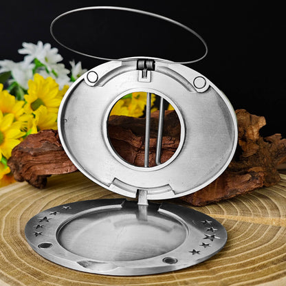 Western Feather Belt With Wolf Rider Beer Holder Buckle