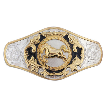 Western bull head belt buckle for men – champion rodeo design
