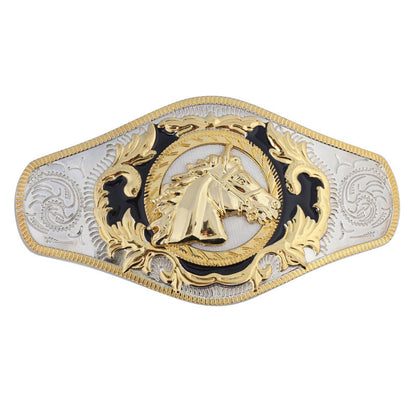 Western bull head belt buckle for men – champion rodeo design