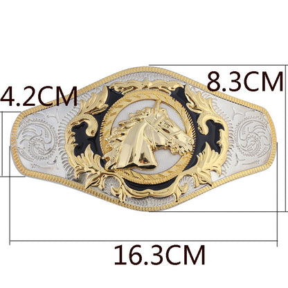 Western bull head belt buckle for men – champion rodeo design