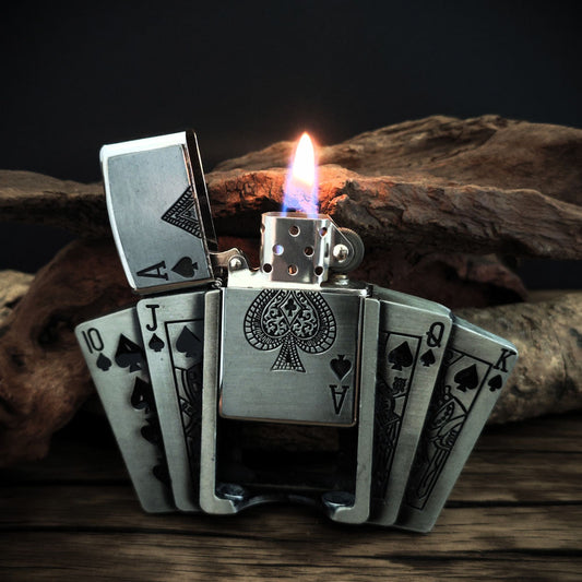 Belt Buckle With Lighter-poker