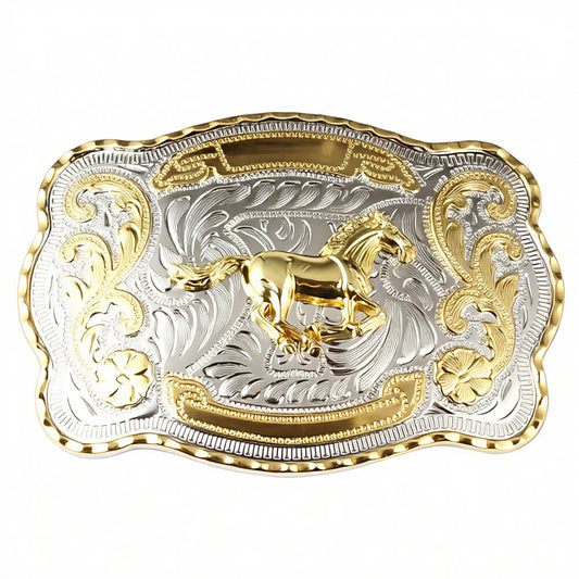 Large Gold Western Belt Buckle