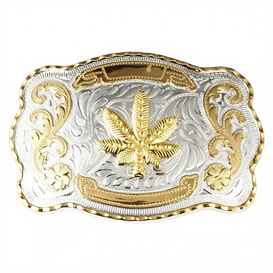 Large Gold Western Belt Buckle