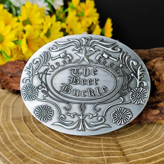 Lucky Star Beer Bottle Holder Belt Buckle – Hands-Free