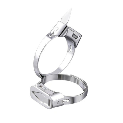 Cowboy-style EDC ring with creative hat-shaped box